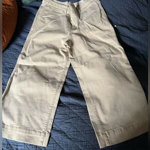 Gap high rise wide leg khaki pants